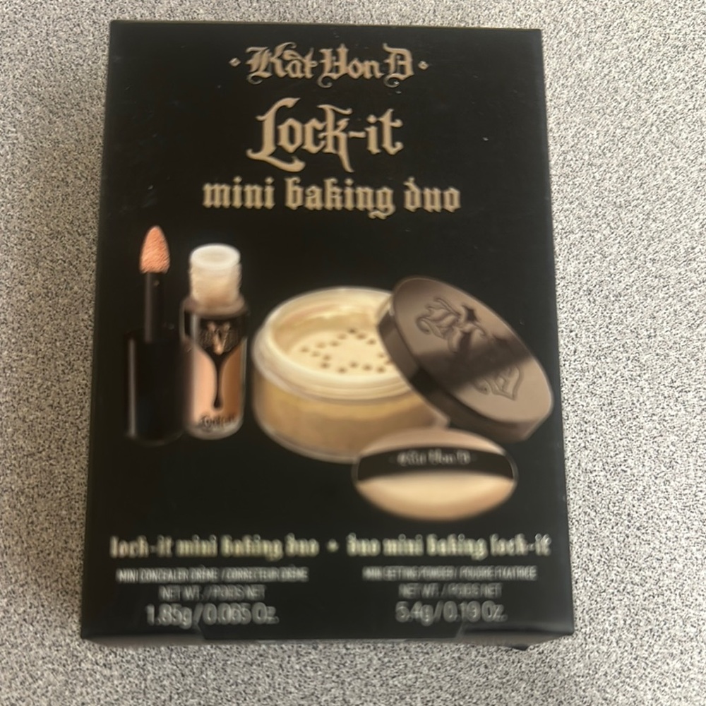 Kat Von D Lock-It Mini Baking Duo - Cream